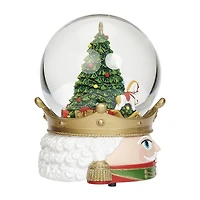 Roman 7"H Musical Nutcracker Head Dome Christmas Tabletop Decor
