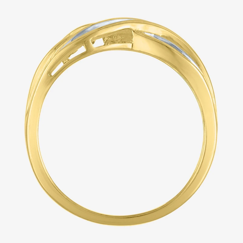 1/3 CT. T.W. Diamond 10K Gold Swirl Ring