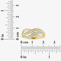 1/3 CT. T.W. Diamond 10K Gold Swirl Ring