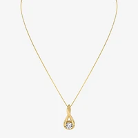 I-J/Vs1-Vs2) Womens 1 CT. T.W. Lab Grown White Diamond 14K Gold 18 Inch Pendant Necklace