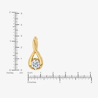 I-J/Vs1-Vs2) Womens 1 CT. T.W. Lab Grown White Diamond 14K Gold 18 Inch Pendant Necklace