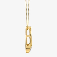 I-J/Vs1-Vs2) Womens 1 CT. T.W. Lab Grown White Diamond 14K Gold 18 Inch Pendant Necklace