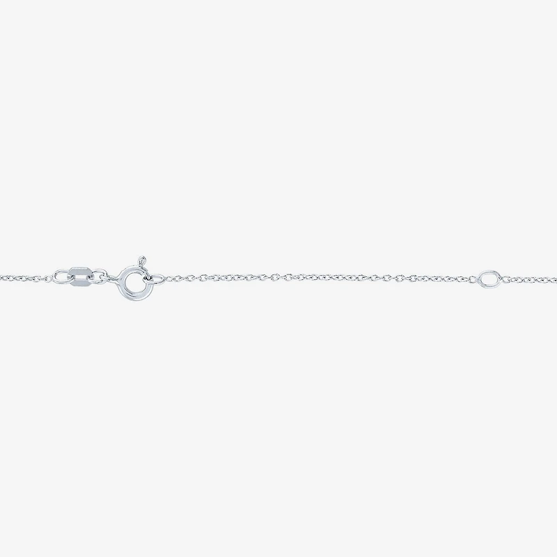 Sideways G-H / Si2-I1 Womens Diamond Accent Lab Grown White Diamond Accent Sterling Silver Infinity 16 Inch Pendant Necklace