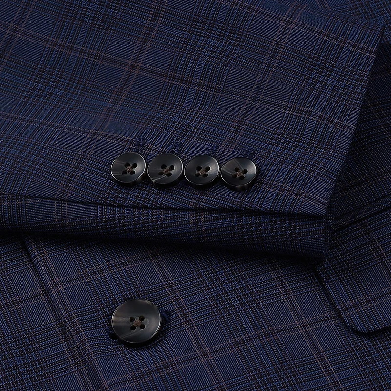 Haggar JMH Mens Slim Fit Plaid Suit Jacket
