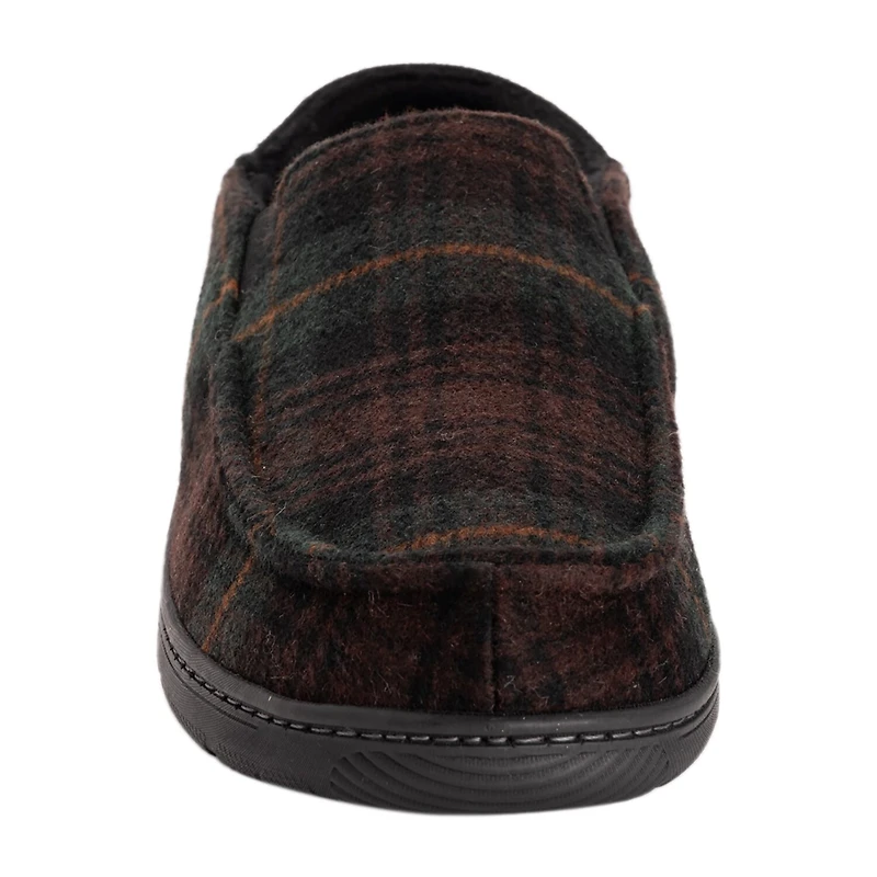 Muk Luks Owen Fll Fit Slipper Mens Memory Foam Slip Resistant Slip-On Slippers