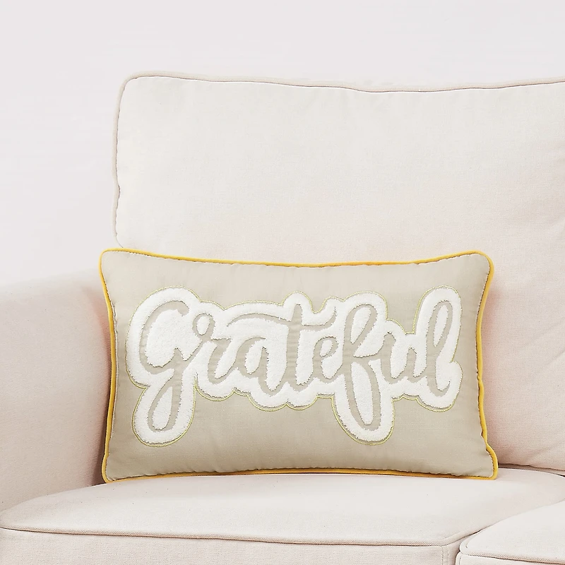Truly Soft Grateful Decorative Bed Pillow