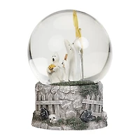 Roman 7"H Lighted Ghost Dome With Boo Light Halloween Tabletop Decor