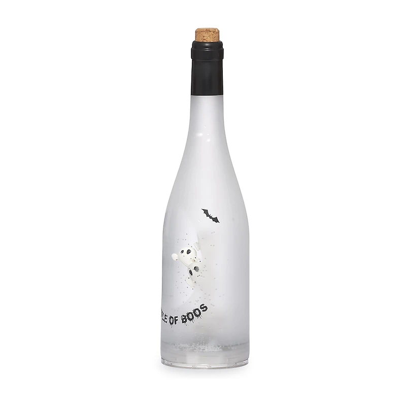 Roman 12"H Lighted Swirl Bottle Of Boos Halloween Tabletop Decor