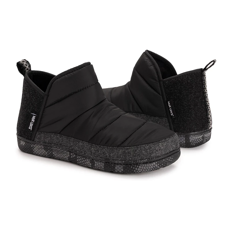 Muk Luks Weston Slipper Mens Memory Foam Slip Resistant Slip-On Slippers