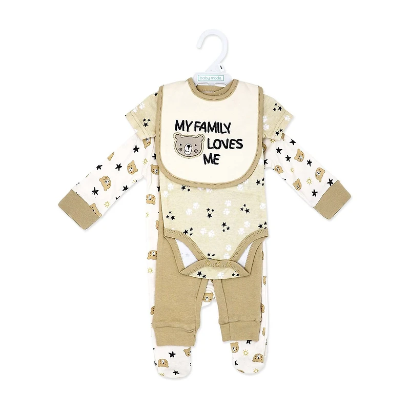 3 Stories Trading Company Baby Unisex 4-pc. Clothing Set