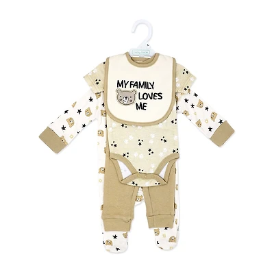 3 Stories Trading Company Baby Unisex 4-pc. Clothing Set