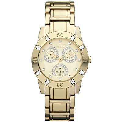 Relic® Beth Gold-Tone Steel Bracelet Watch ZR15681