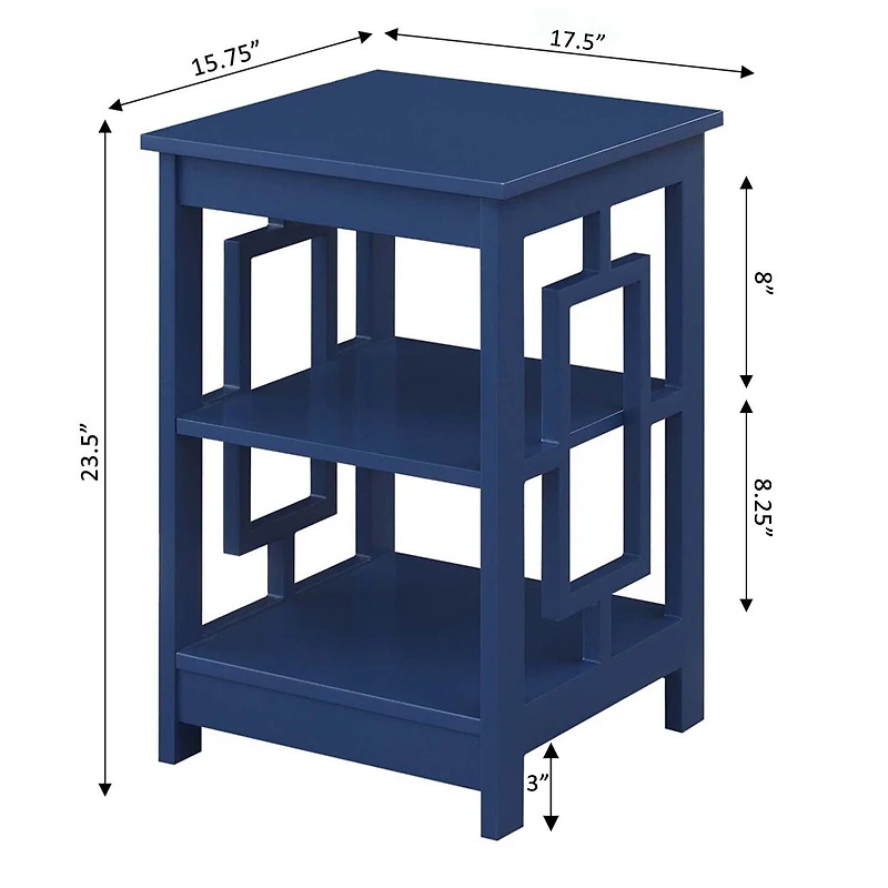 Convenience Concepts Town Square Living Room Collection Storage Console Table