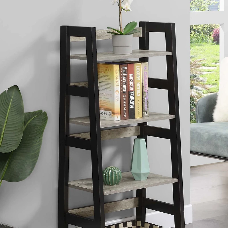 Convenience Concepts Designs2go Office And Library Collection 4-Shelf Bookcase