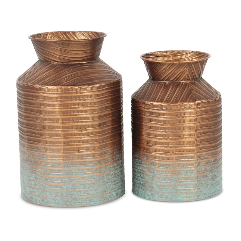 Cheungs Kyani Copper And Teal Milk Jug Decorative Jar