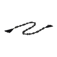 Cheungs Akaida Black Wood Bead Tassel Handmade Tabletop Decor