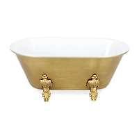 Cheungs Lavande Golden Metal Tub Handmade Tabletop Decor