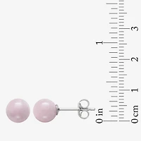Genuine Pink Quartz, Green Jade & Black Onyx  Sterling Silver Earring Set
