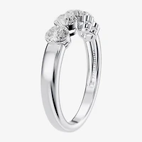 Floating Diamonds (F / Vs2) Womens 3.5MM 1 CT. T.W. Lab Grown White Diamond 14K Gold 5-Stone Anniversary Band