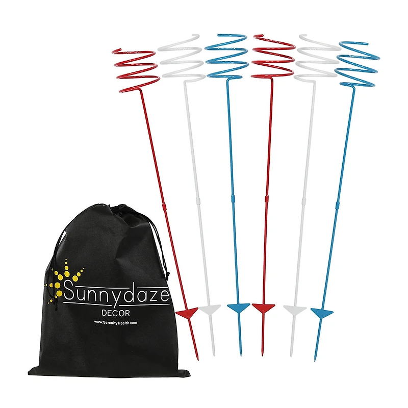 Net Health Shops Red White & Blue Outdoor Drink Holder Yard Art