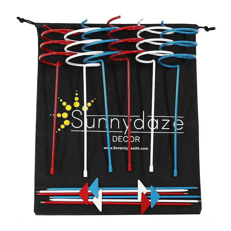 Net Health Shops Red White & Blue Outdoor Drink Holder Yard Art