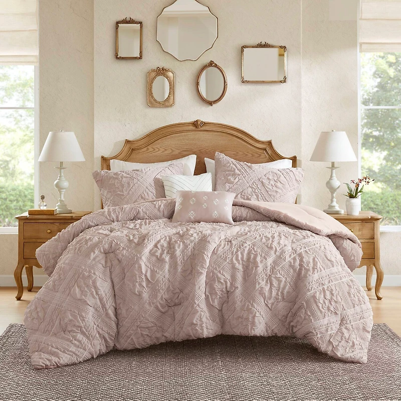 Madison Park Vera Sculpted Jacquard 5-pc. Comforter Set
