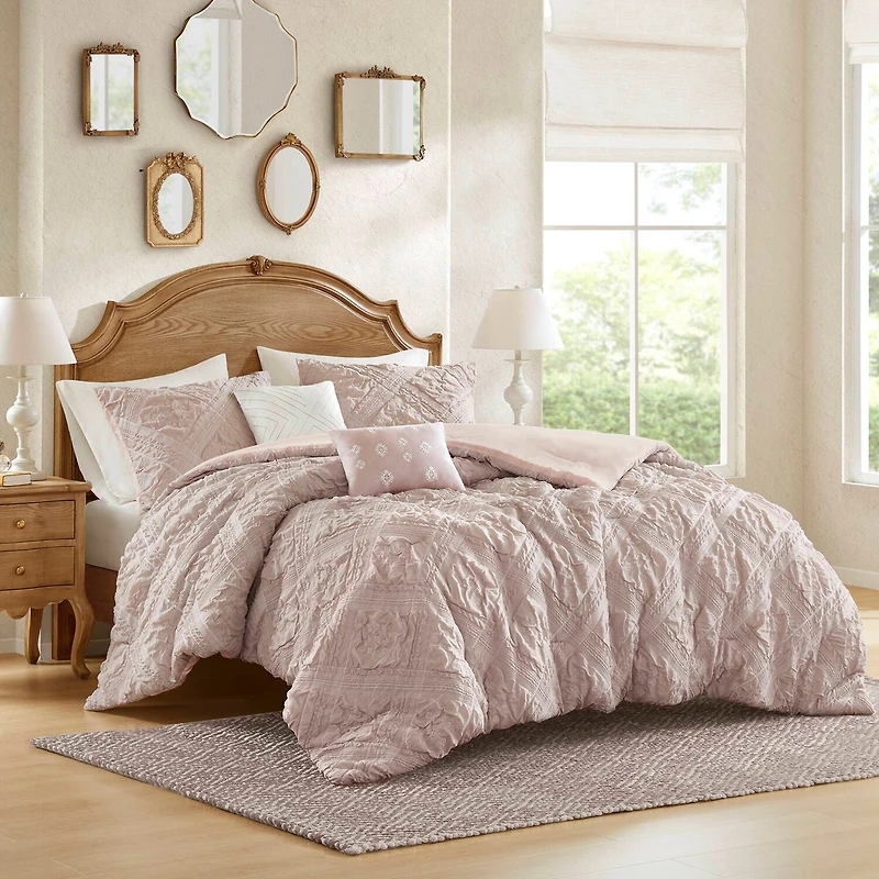 Madison Park Vera Sculpted Jacquard 5-pc. Comforter Set