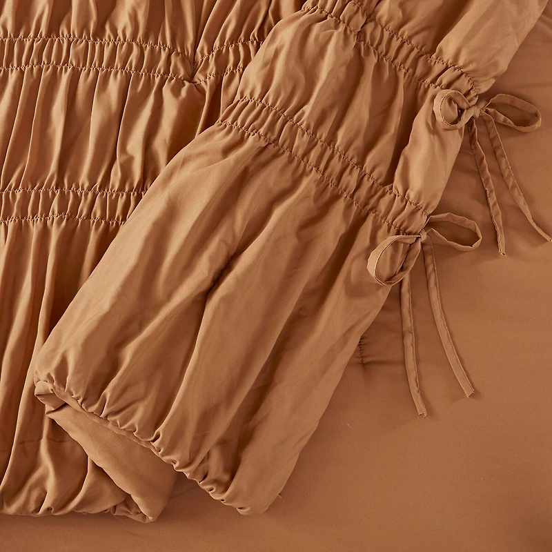 510 Design Evelina Ruched Soft Comforter Set