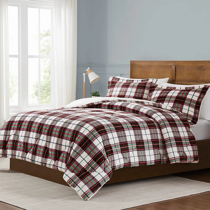 Truly Soft Cuddle Warmth Marlon Plaid Comforter Set
