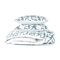 Truly Soft Printed Bow Duvet Cover Set