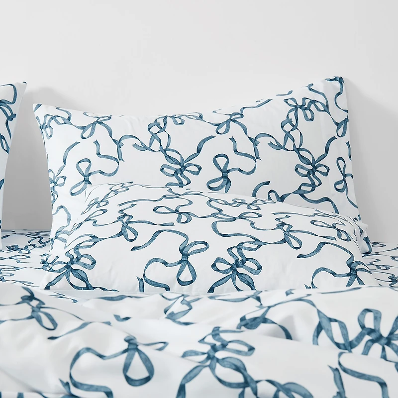 Truly Soft Printed Bow Duvet Cover Set