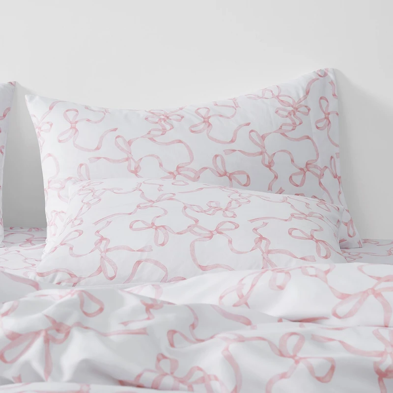 Truly Soft Printed Bow Duvet Cover Set