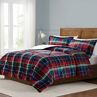 Truly Soft Cuddle Warmth Ivan Plaid Comforter Set