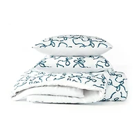 Truly Soft Printed Bow Comforter Set