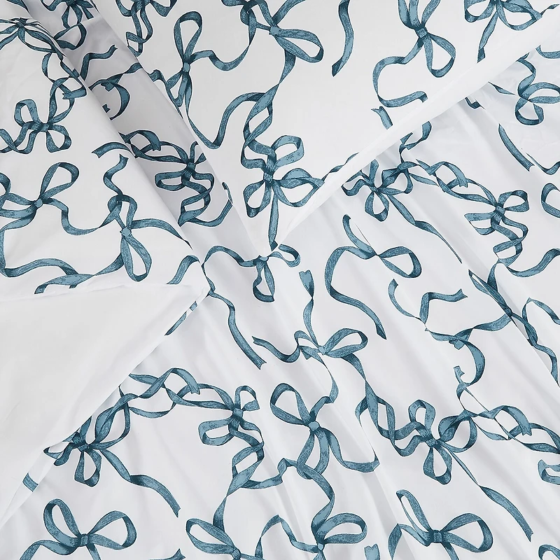 Truly Soft Printed Bow Comforter Set