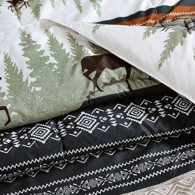 Mossy Oak Rock Ledge Creek Stripe Comforter