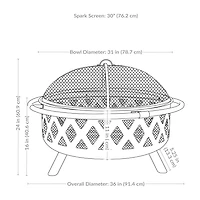 Sunnydaze Collection Portable Weather Resistant Fire Pit