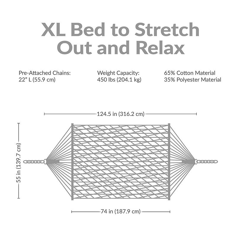 Sunnydaze Patio Collection Hammock