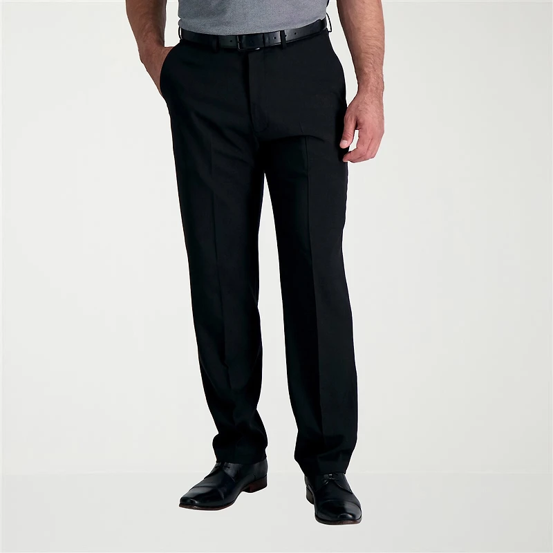 Haggar Smart Wash With Repreve Mens Stretch Fabric Classic Fit Flat Front Suit Pant