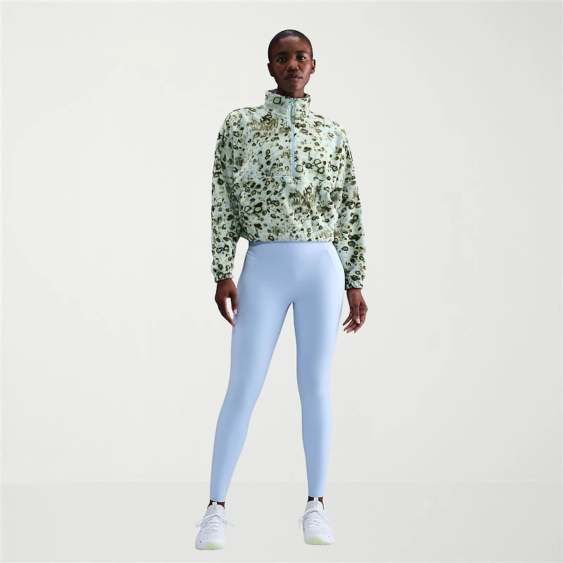 Nike Womens Mock Neck Long Sleeve Active Quarter-Zip Pullover