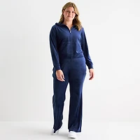 Juicy By Couture Womens Juniors Plus Lightweight Track Jacket