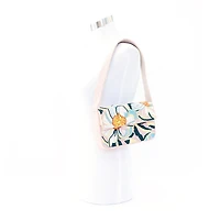SOL and MER Beaded Floral Baguette Shoulder Bag