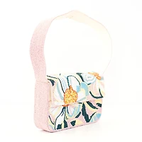 SOL and MER Beaded Floral Baguette Shoulder Bag