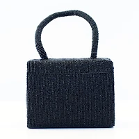 SOL and MER Bow Beaded Evening Bag