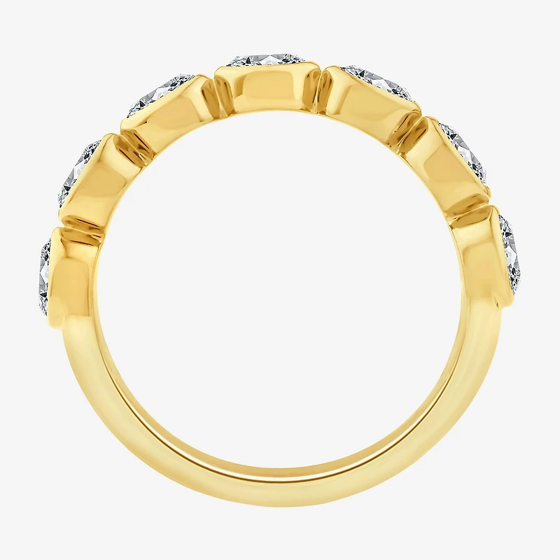 (F / Vs2) Womens 2.5MM 1 CT. T.W. Lab Grown White Diamond 10K Gold Wedding Band