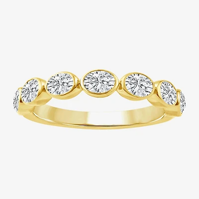 (F / Vs2) Womens 2.5MM 1 CT. T.W. Lab Grown White Diamond 10K Gold Wedding Band