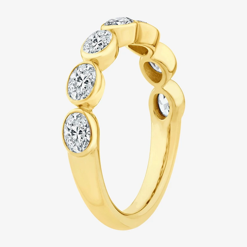 (F / Vs2) Womens 2.5MM 1 CT. T.W. Lab Grown White Diamond 10K Gold Wedding Band