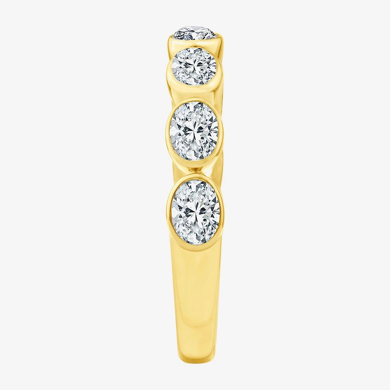 (F / Vs2) Womens 2.5MM 1 CT. T.W. Lab Grown White Diamond 10K Gold Wedding Band