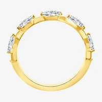 Signature By Modern Bride (F / Vs2) Womens 1/2 CT. T.W. Lab Grown White Diamond 10K Gold Anniversary Wedding Band