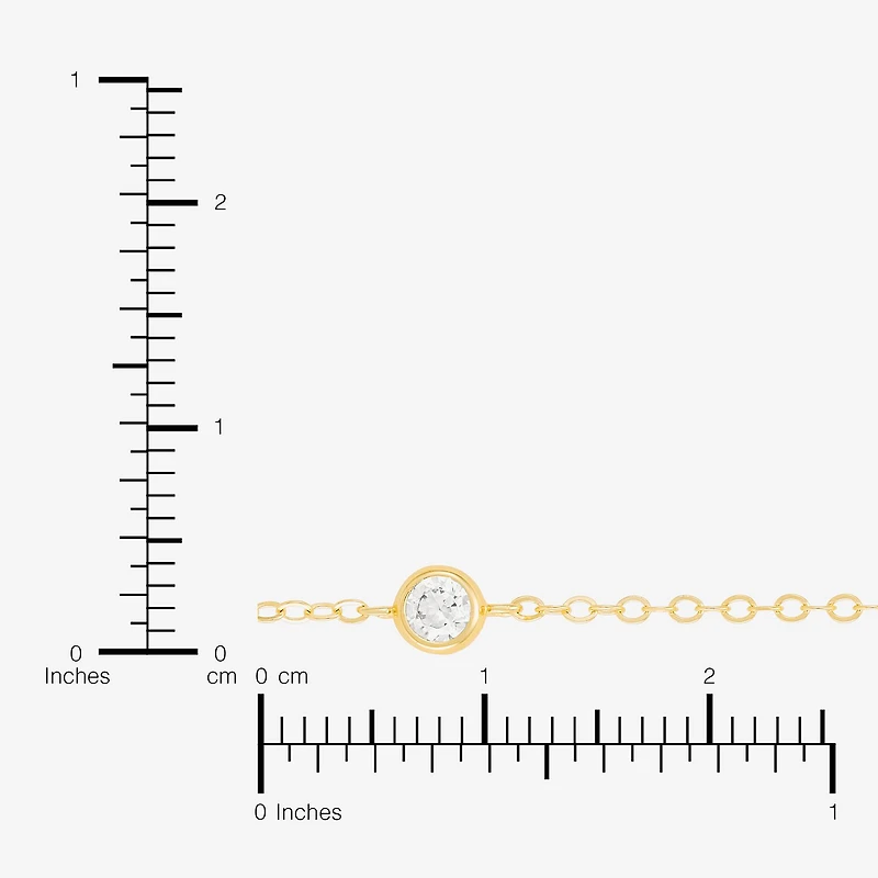 Silver Addiction Womens 14K Gold Over Silver 17 Inch Cable Chain Necklace
